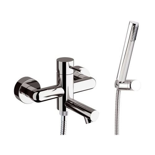 Bathtub mixer tap - 230UM - Rubinetterie Mariani - wall-mounted / chrome-plated brass / bathroom