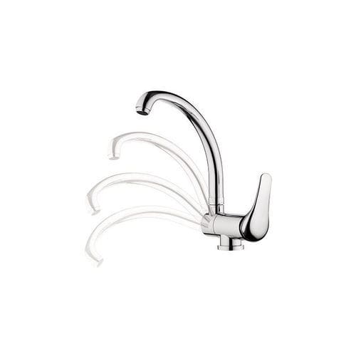 Countertop mixer tap - 510E2 - Rubinetterie Mariani - chromed metal / kitchen / 1-hole