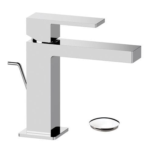 Mixer tap with pop-up waste - 393RE - Rubinetterie Mariani - for washbasin / countertop / chrome-plated brass