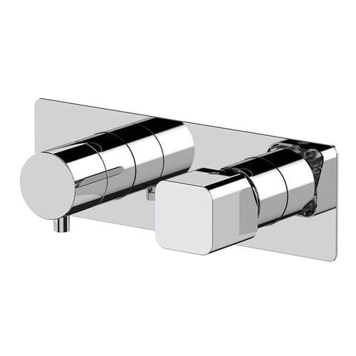 Bathtub mixer tap - 773IQP2WB - Rubinetterie Mariani - wall-mounted / chrome-plated brass / bathroom