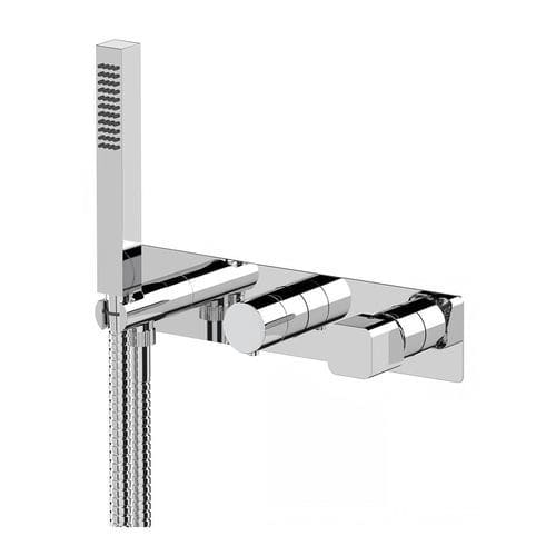 Bathtub mixer tap - 873IQP2WB - Rubinetterie Mariani - wall-mounted / chrome-plated brass / bathroom