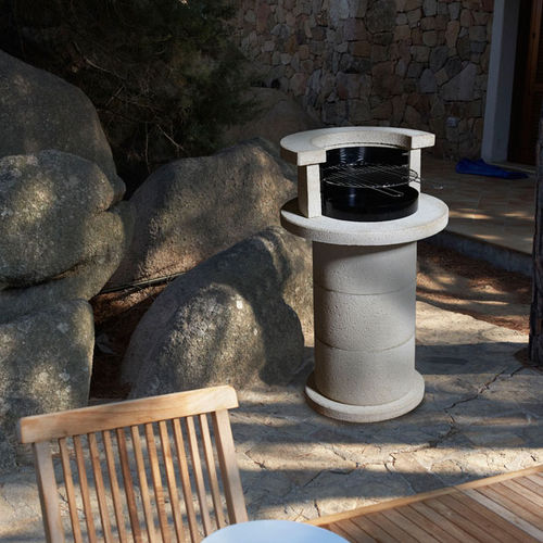 Charcoal barbecue TORONTO Buschbeck fixed / steel / concrete