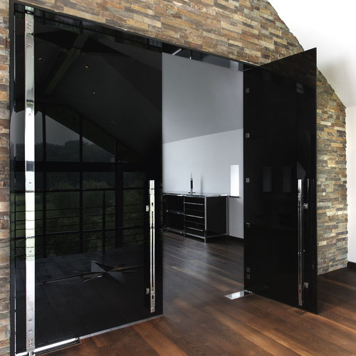 Glass door pull handle - AZURE TG.1137 - MWE Edelstahlmanufaktur - stainless steel / contemporary / home