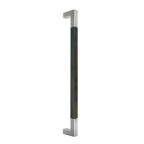 Door pull handle - LINEA TG.1524 - MWE Edelstahlmanufaktur - stainless steel / wooden / contemporary