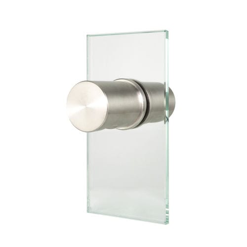 Contemporary door knob - SA.3300 - MWE Edelstahlmanufaktur - stainless steel / glass door