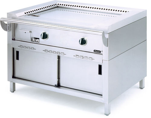 Gas griddle - TP12/JG - TP12/JGP - Nayati Europe - commercial / portable
