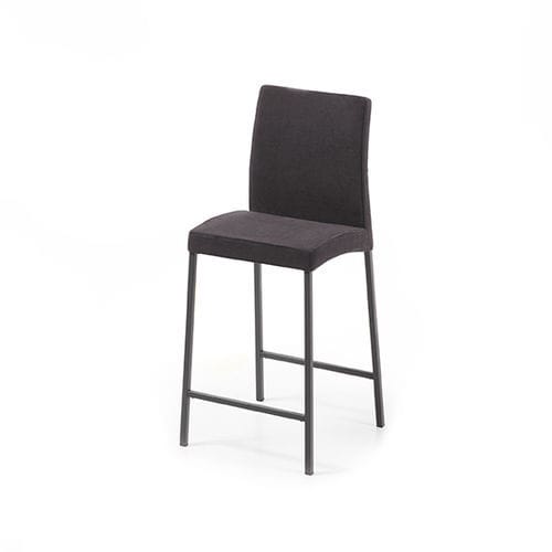 Contemporary bar chair - NAOMI  - MOBLIBERICA - indoor / fabric / metal base