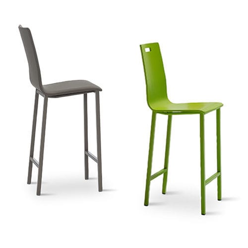 Contemporary bar chair - KOKO - MOBLIBERICA - indoor / fabric / metal
