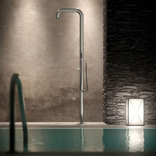 Multi-function outdoor shower - BOSS SHOWER: B76.ME - Fontealta - stainless steel / home / commercial