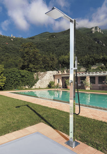 Pool garden shower - SQUARE SHOWER: Q86.ME - Fontealta - stainless steel