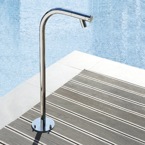 Pool outdoor shower - SPRING GARDEN: COL30 - Fontealta - stainless steel / home / commercial