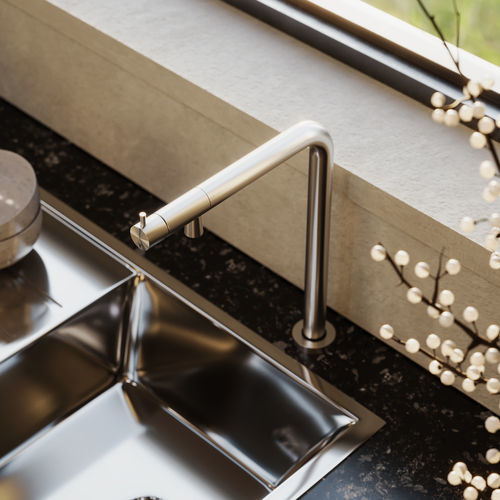 Countertop mixer tap - K1M.LT - Fontealta - stainless steel 316L / kitchen / 1-hole