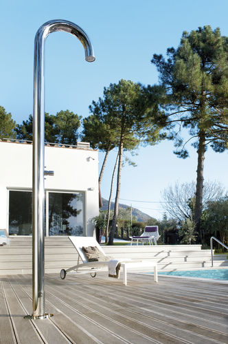 Stainless steel outdoor shower - CLUB SHOWER: C90.T - Fontealta