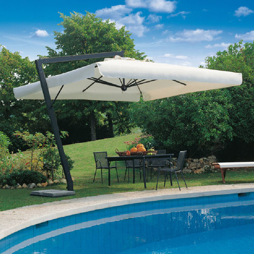 Square parasol - Leonardo Braccio - Scolaro - rectangular / octagonal / side post