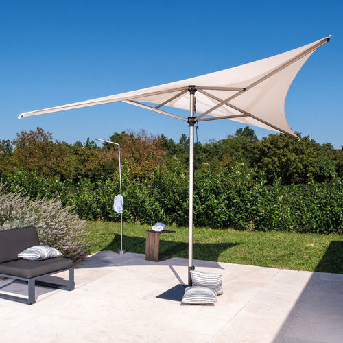 Lozenge parasol - Vela Titanium - Scolaro - mast-centered / acrylic fabric / aluminum