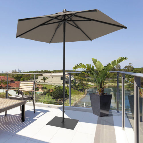 Square parasol - Lido Dark - Scolaro - octagonal / mast-centered / acrylic fabric