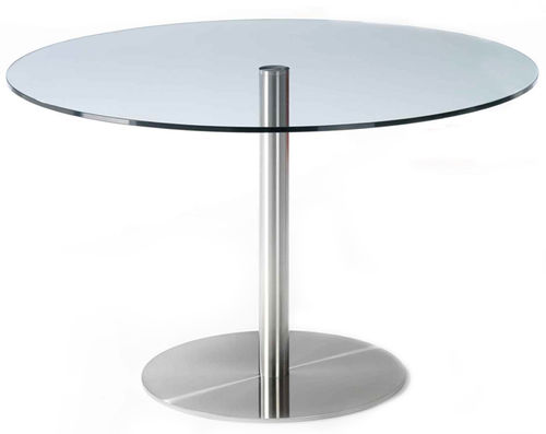 Contemporary table - RVS - Lourens Fisher - steel / oval