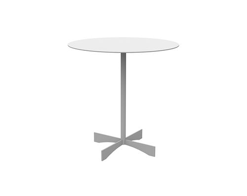 Contemporary side table - CROSS - Lourens Fisher - metal / round / home