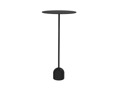 Contemporary high bar table - TRIPLE - Lourens Fisher - solid wood / round / home