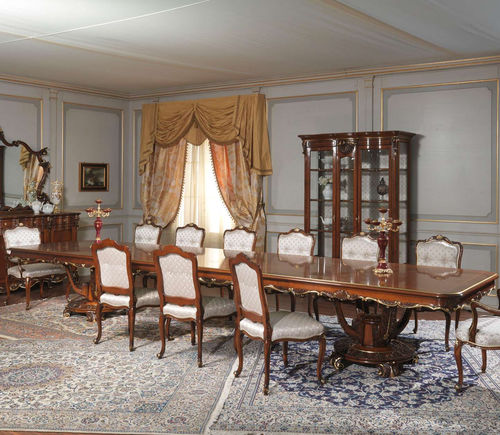 Louis XV style dining table - art. 951/3 - VIMERCATI MEDA LUXURY CLASSIC FURNITURE - wooden / wooden base / rectangular