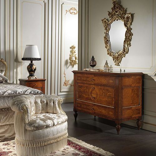 Classic chest of drawers - Maggiolini 925 - VIMERCATI MEDA LUXURY CLASSIC FURNITURE - walnut / rectangular / with drawer