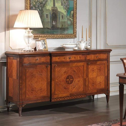 Classic sideboard - Maggiolini - VIMERCATI MEDA LUXURY CLASSIC FURNITURE - walnut / with drawers / with swing doors