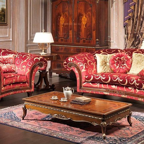 Classic coffee table - PALACE - VIMERCATI MEDA LUXURY CLASSIC FURNITURE - wooden / wooden base / rectangular