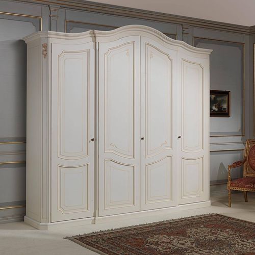 Classic wardrobe - 18TH CENTURY  - VIMERCATI MEDA LUXURY CLASSIC FURNITURE - wooden / with swing doors / ivory