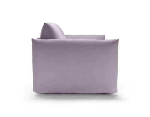 Contemporary sofa - LUNAR - noctis - fabric / violet / 2-person
