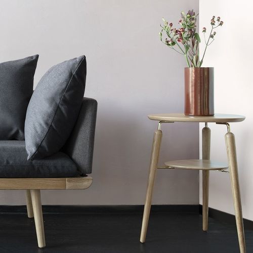 Scandinavian design side table - MY SPOT - VITA copenhagen - oak / MDF ...