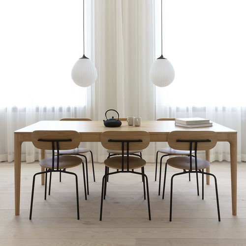 Pendant lamp - AROUND THE WORLD - VITA copenhagen - blown glass / opal / contemporary