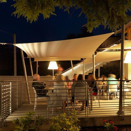 UV-resistant shade sail - Cagis Srl - commercial / rectangular