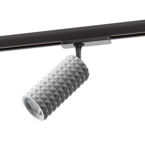 LED track light - INCISO Q4 - BUZZI & BUZZI - round / steel / iron