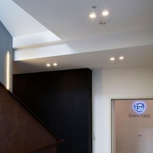 Recessed downlight - BILD - BUZZI & BUZZI - LED / halogen / square