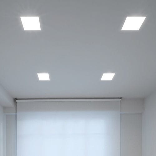 Recessed downlight - MAXI BILD - BUZZI & BUZZI - LED / fluorescent / square