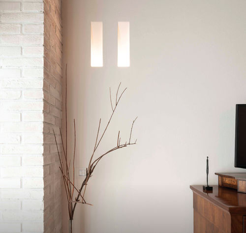Recessed wall light fixture - GHOST - BUZZI & BUZZI - LED / halogen / rectangular