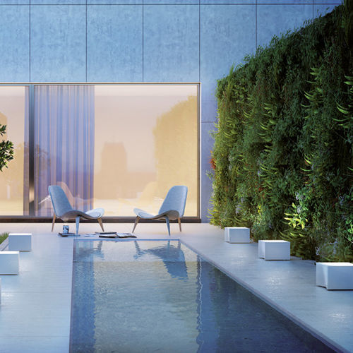 Floor lamp - VALO  - BUZZI & BUZZI - glass / DurCoral® / contemporary