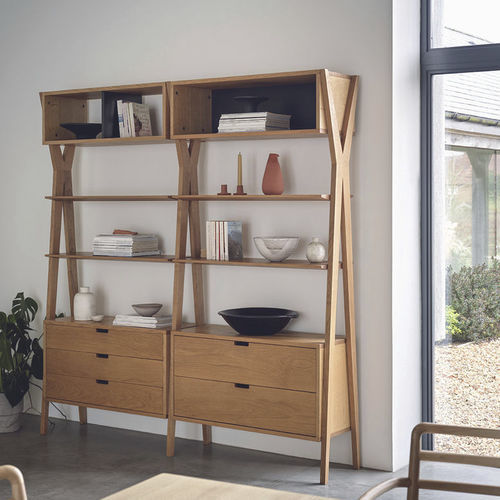 Modular shelf - DIXON - Dare Studio - room divider / contemporary / American walnut