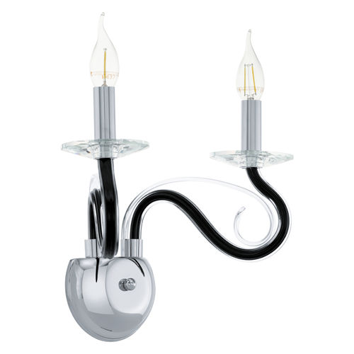 Contemporary wall light - MEDUNO : 39128 - EGLO Leuchten GmbH - indoor / steel / glass