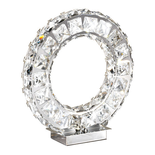 Table lamp - TONERIA : 39005 - EGLO Leuchten GmbH - stainless steel / crystal / contemporary