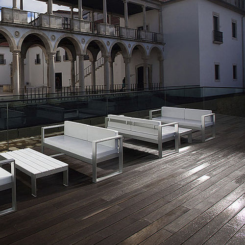 Contemporary sofa - YORK - SACHI - Premium Outdoor Furniture - garden / Sunbrella® / gray