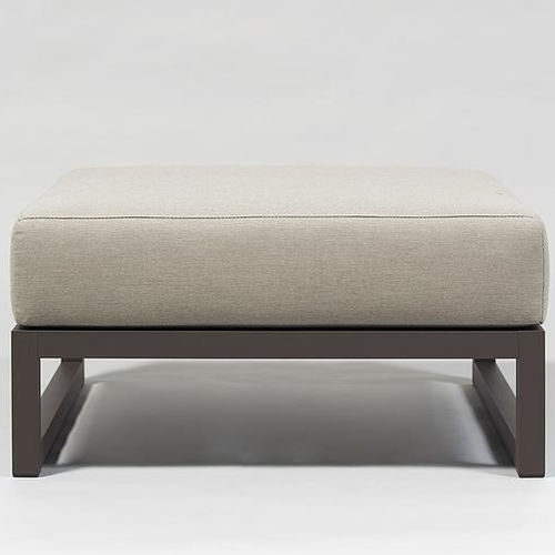 Contemporary pouf - SPIKES - SACHI - Premium Outdoor Furniture - Sunbrella® / aluminum / square
