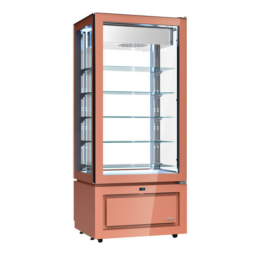 Upright refrigerated display case - LUXOR NEW STYLE - KD8E - Sagi - for shop / colored / with door