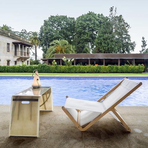 Contemporary armchair - B&S - DVELAS - fabric / plywood / birch