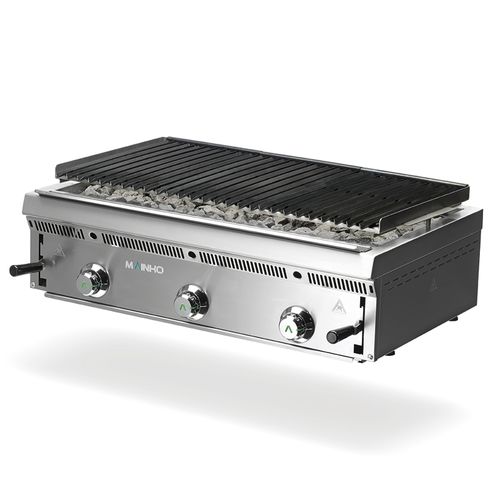 Gas grill - PB - Maquinaria Industrial Hostelara S.L.U. - countertop / commercial / stainless steel