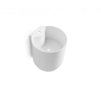 Wall-mounted washbasin - HAMBURG - Bath Collection S.L. - porcelain / round / contemporary