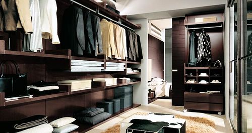 Contemporary walk-in wardrobe - SPAZIO CAB  - Homes - wooden