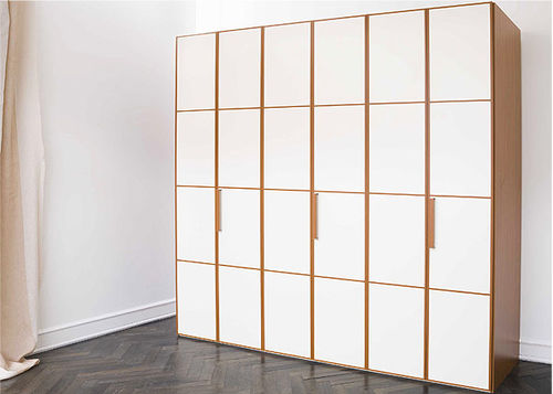 Contemporary wardrobe - SPEEDY  - Homes - wooden / lacquered wood / with swing doors