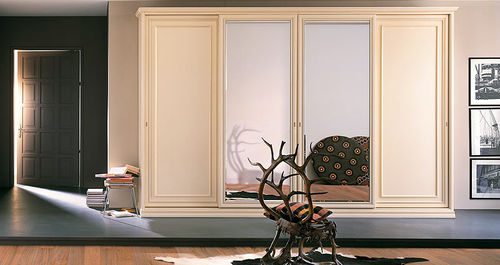 Traditional wardrobe - SOUL - Homes - wooden / with swing doors / mirrored