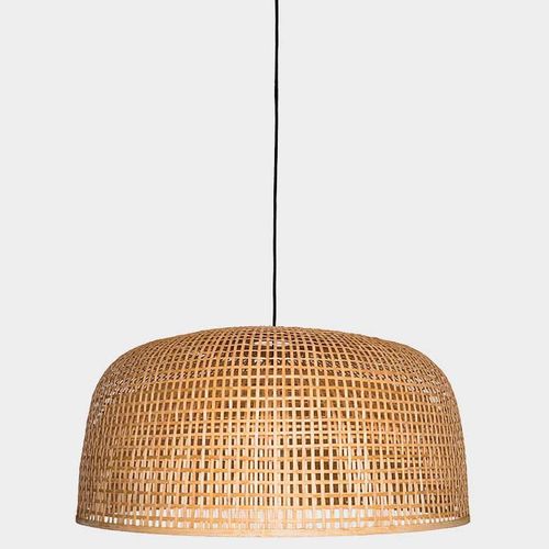 Pendant lamp - DOPPIO GRID - AY ILLUMINATE - bamboo / contemporary / wireless